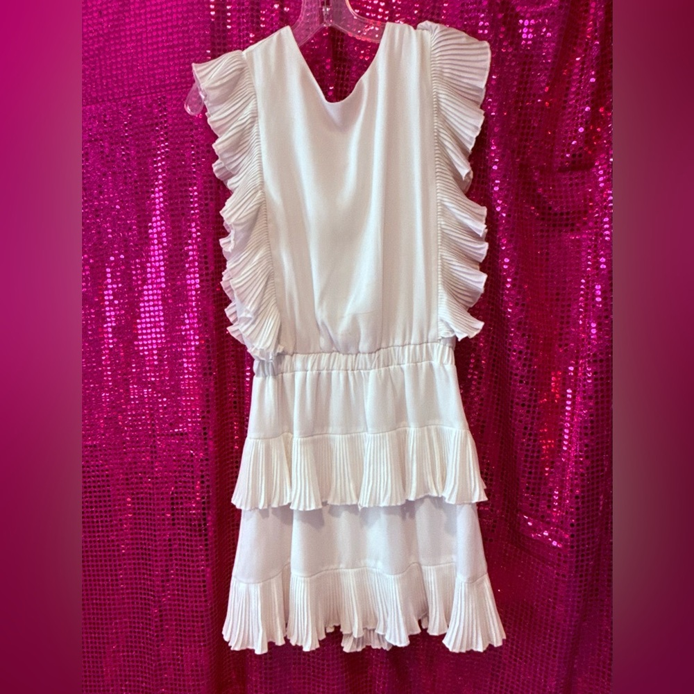 TCEC White and Pink Dress